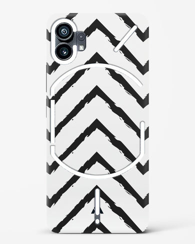 Calligraphic Zig Zags Hard Case Phone Cover-(Nothing)