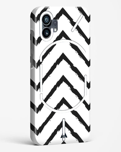 Calligraphic Zig Zags Hard Case Phone Cover-(Nothing)