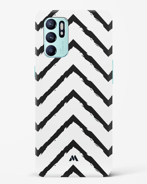 Calligraphic Zig Zags Hard Case Phone Cover-(Oppo)