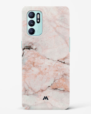 White Rose Marble Hard Case Phone Cover-(Oppo)