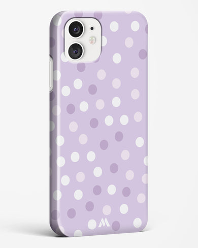 Polka Dots in Violet Hard Case Phone Cover-(Apple)