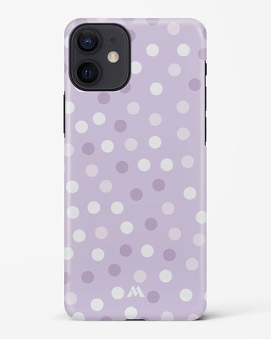 Polka Dots in Violet Hard Case Phone Cover-(Apple)