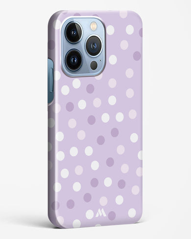 Polka Dots in Violet Hard Case Phone Cover-(Apple)