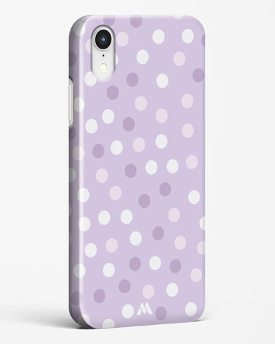 Polka Dots in Violet Hard Case Phone Cover-(Apple)