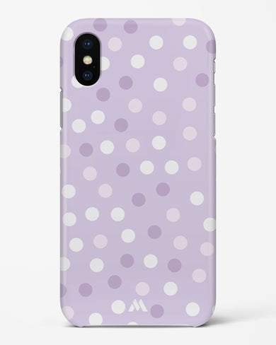 Polka Dots in Violet Hard Case Phone Cover-(Apple)