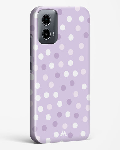 Polka Dots in Violet Hard Case Phone Cover (Motorola)