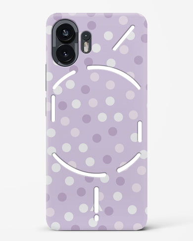 Polka Dots in Violet Hard Case Phone Cover (Nothing)