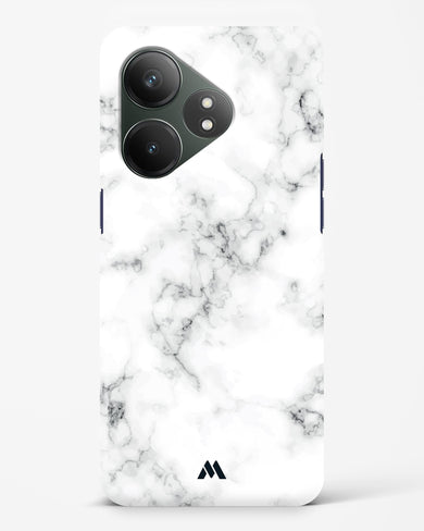 Bleached Bone Marble Hard Case Phone Cover (Realme)