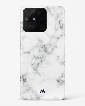 Bleached Bone Marble Hard Case Phone Cover-(Realme)