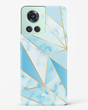 Marble Triangles Gold and Blue Hard Case Phone Cover (OnePlus)