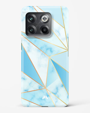 Marble Triangles Gold and Blue Hard Case Phone Cover (OnePlus)
