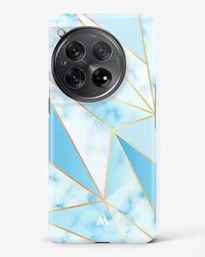 Marble Triangles Gold and Blue Hard Case Phone Cover (OnePlus)