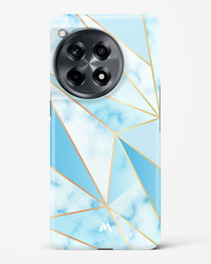 Marble Triangles Gold and Blue Hard Case Phone Cover (OnePlus)