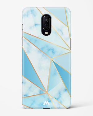 Marble Triangles Gold and Blue Hard Case Phone Cover-(OnePlus)