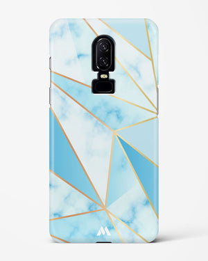 Marble Triangles Gold and Blue Hard Case Phone Cover (OnePlus)