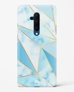 Marble Triangles Gold and Blue Hard Case Phone Cover-(OnePlus)