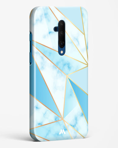 Marble Triangles Gold and Blue Hard Case Phone Cover-(OnePlus)