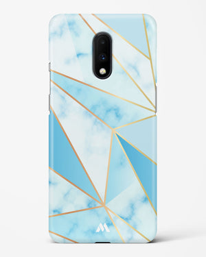 Marble Triangles Gold and Blue Hard Case Phone Cover (OnePlus)