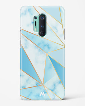 Marble Triangles Gold and Blue Hard Case Phone Cover (OnePlus)
