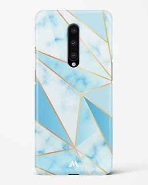 Marble Triangles Gold and Blue Hard Case Phone Cover-(OnePlus)