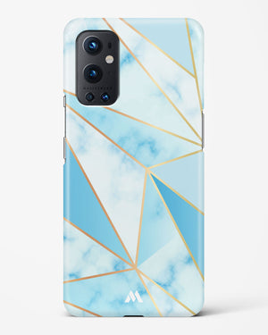Marble Triangles Gold and Blue Hard Case Phone Cover (OnePlus)