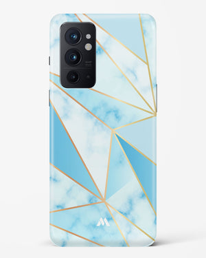 Marble Triangles Gold and Blue Hard Case Phone Cover (OnePlus)