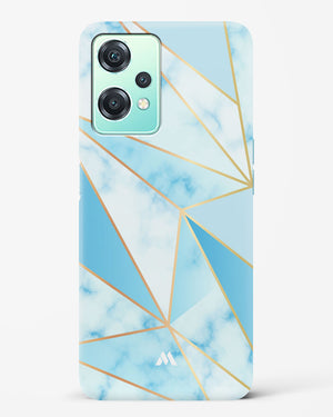 Marble Triangles Gold and Blue Hard Case Phone Cover-(OnePlus)