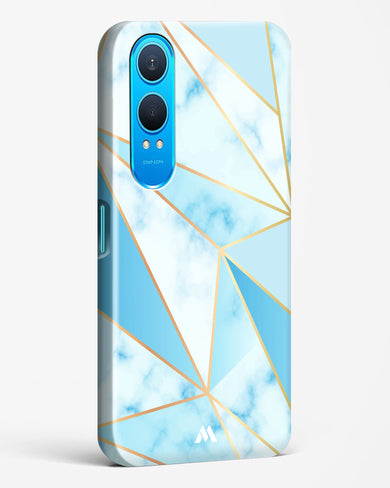 Marble Triangles Gold and Blue Hard Case Phone Cover (OnePlus)