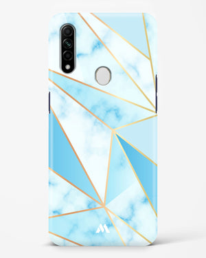 Marble Triangles Gold and Blue Hard Case Phone Cover (Oppo)