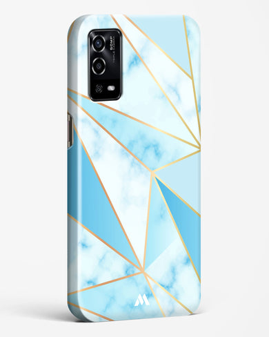 Marble Triangles Gold and Blue Hard Case Phone Cover (Oppo)