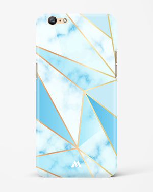 Marble Triangles Gold and Blue Hard Case Phone Cover (Oppo)