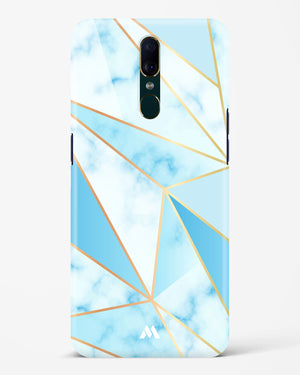 Marble Triangles Gold and Blue Hard Case Phone Cover (Oppo)
