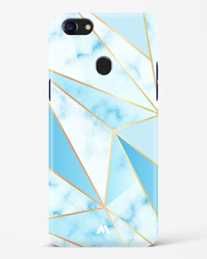 Marble Triangles Gold and Blue Hard Case Phone Cover (Oppo)