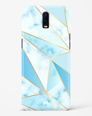 Marble Triangles Gold and Blue Hard Case Phone Cover (Oppo)