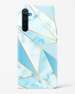 Marble Triangles Gold and Blue Hard Case Phone Cover (Realme)