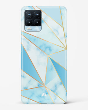 Marble Triangles Gold and Blue Hard Case Phone Cover (Realme)