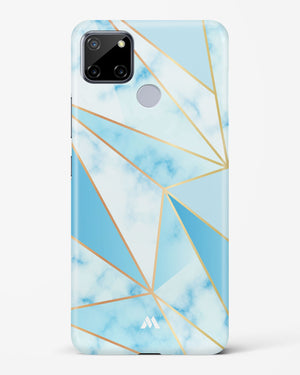 Marble Triangles Gold and Blue Hard Case Phone Cover-(Realme)