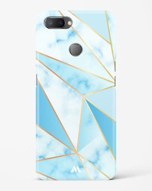 Marble Triangles Gold and Blue Hard Case Phone Cover (Realme)