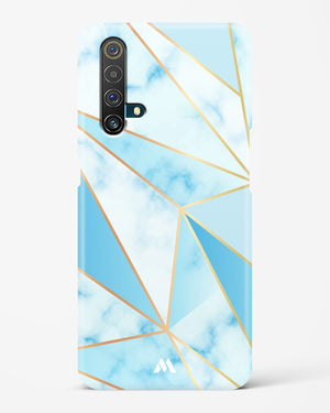 Marble Triangles Gold and Blue Hard Case Phone Cover-(Realme)