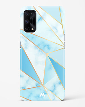 Marble Triangles Gold and Blue Hard Case Phone Cover (Realme)