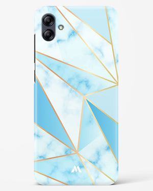 Marble Triangles Gold and Blue Hard Case Phone Cover (Samsung)