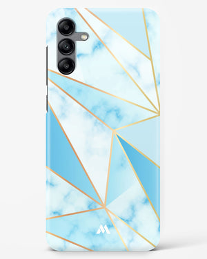 Marble Triangles Gold and Blue Hard Case Phone Cover (Samsung)