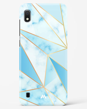 Marble Triangles Gold and Blue Hard Case Phone Cover (Samsung)