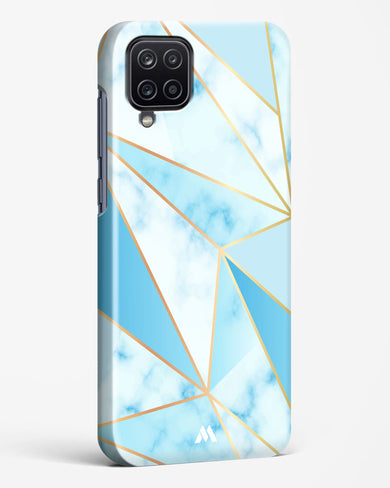Marble Triangles Gold and Blue Hard Case Phone Cover (Samsung)