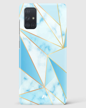 Marble Triangles Gold and Blue Hard Case Phone Cover (Samsung)
