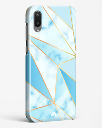 Marble Triangles Gold and Blue Hard Case Phone Cover (Samsung)