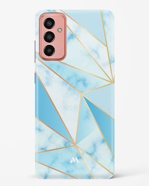 Marble Triangles Gold and Blue Hard Case Phone Cover (Samsung)