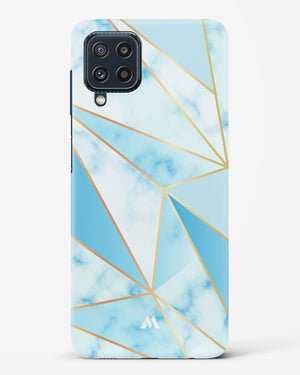 Marble Triangles Gold and Blue Hard Case Phone Cover (Samsung)