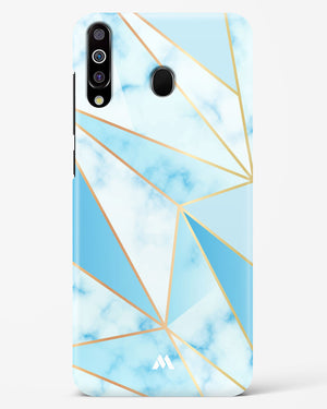 Marble Triangles Gold and Blue Hard Case Phone Cover-(Samsung)