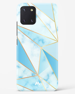 Marble Triangles Gold and Blue Hard Case Phone Cover-(Samsung)